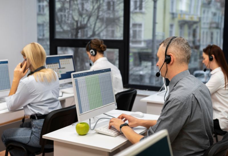 Visualization of AI-driven call center analytics results