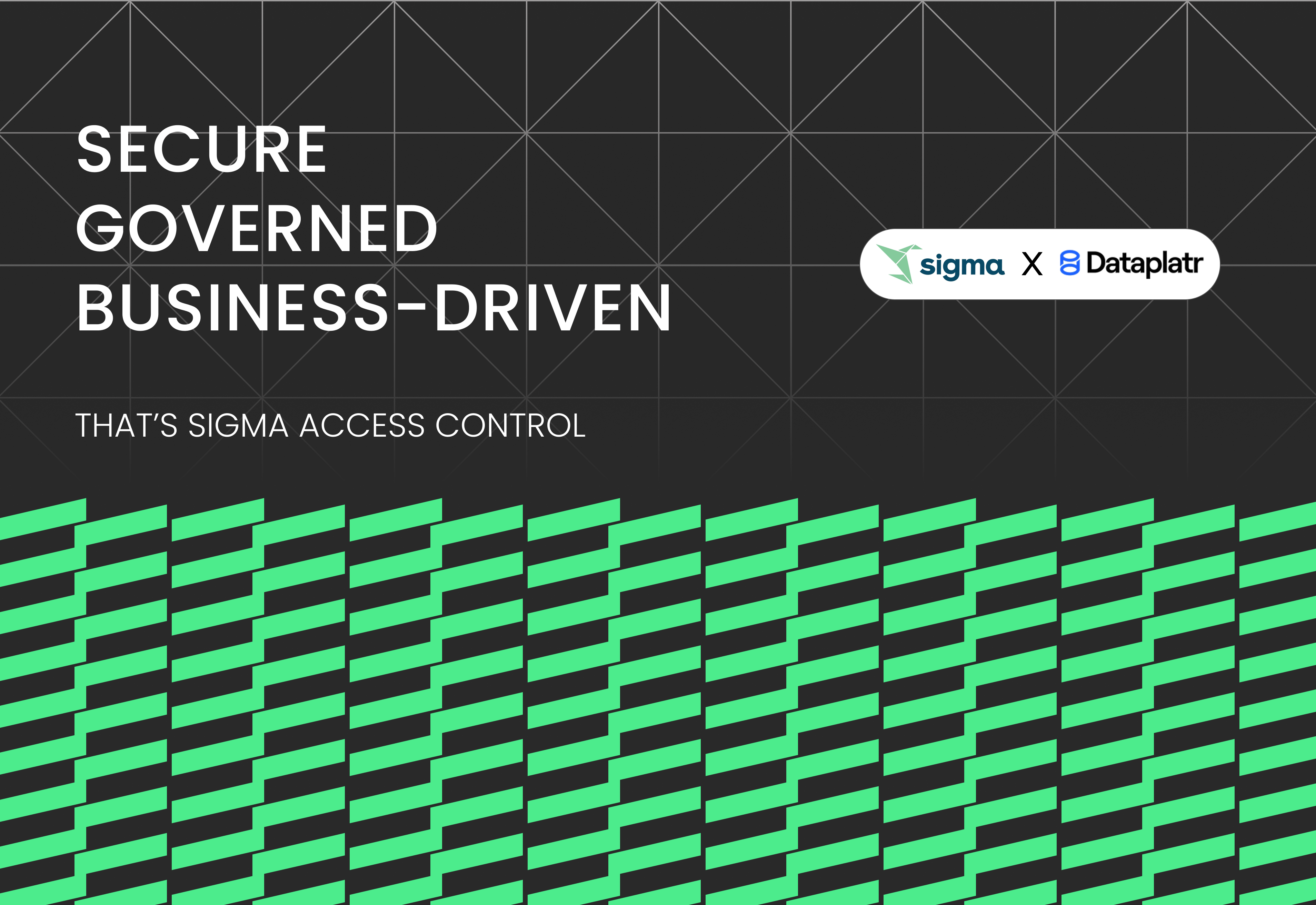 Sigma access control and data governance best practices