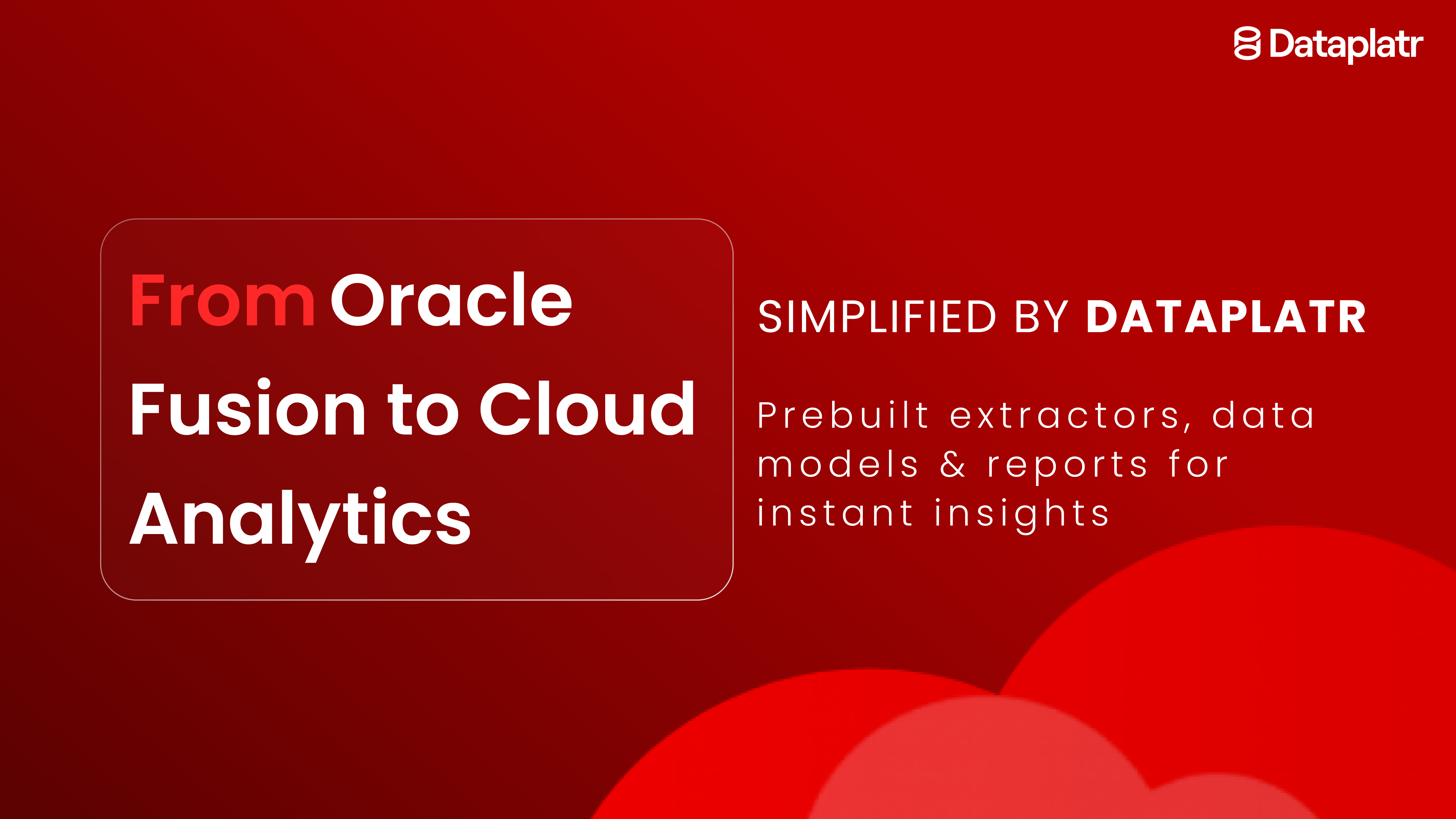 Oracle fusion to cloud analytics